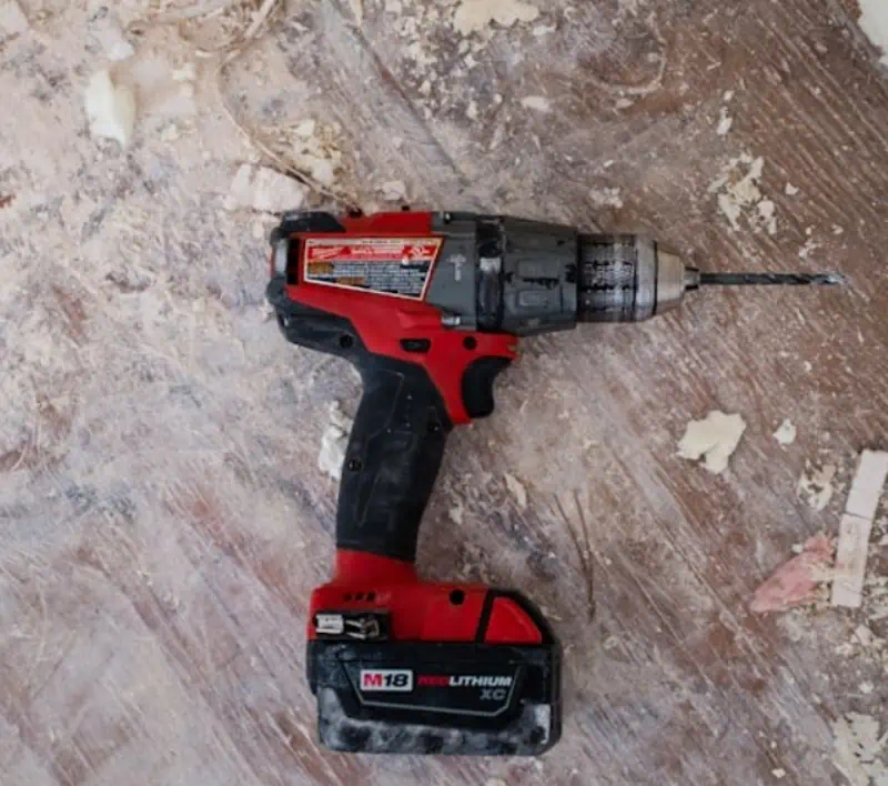Tools arranged for planned home repair work